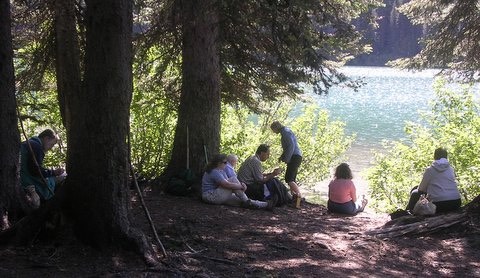 Fox group at Lake Hyas